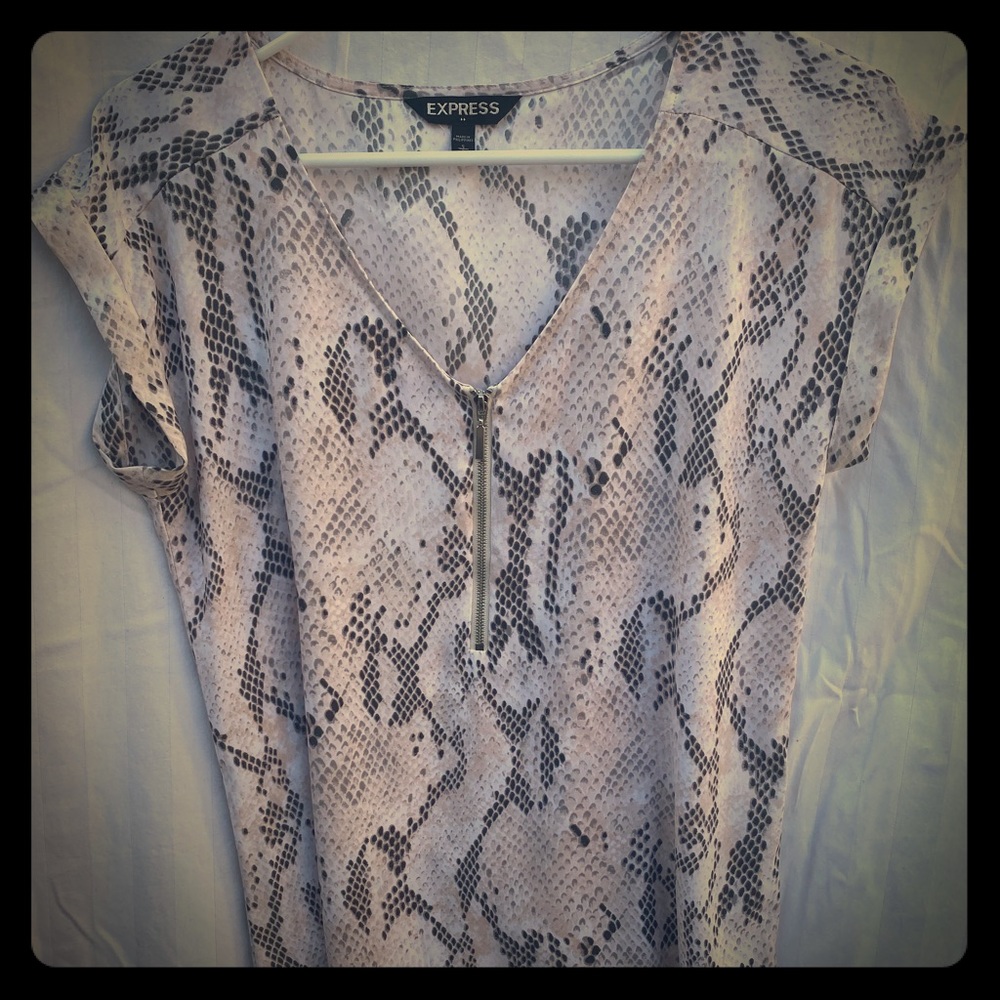 Express Serpent Print Top